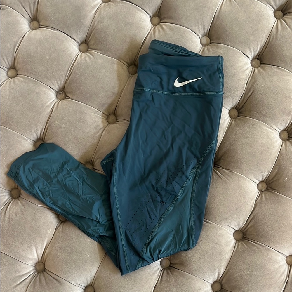 Nike Dry Fit Dark Teal Performance Leggings
